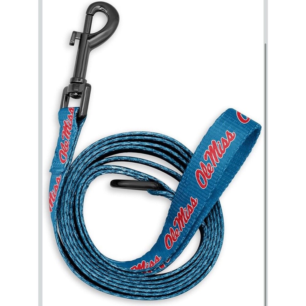 Ole Miss Rebels NCAA Officially Licensed Leash | Great Gift | 6 Ft (Leash)